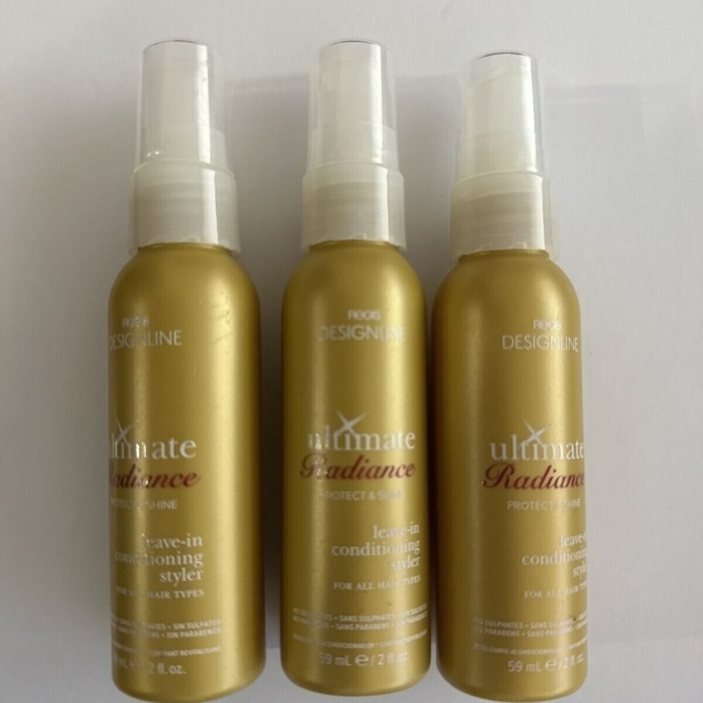 Regis Designline Ultimate Radiance Leave-In Conditioning Styler 2oz 3 Bottles